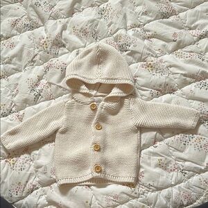 Carter's Cream Textured Baby Cardigan